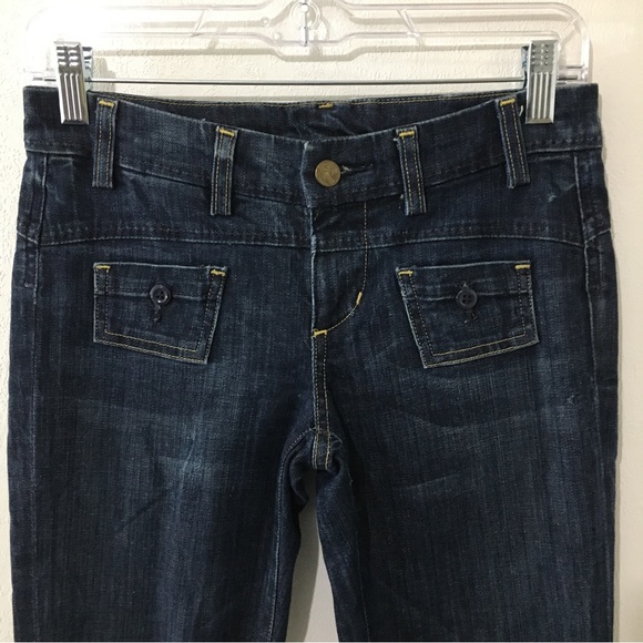 Citizens of Humanity Kelly Distressed Bootcut Jeans Patch Pocket Detail size 25 - Picture 3 of 7